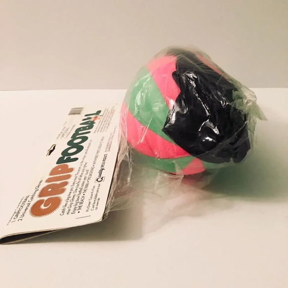 Vintage Grip Ball Football With Glove Damaged Packaging - Picture 15 of 16